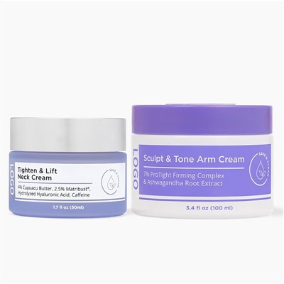 Aufhellende und aufhellende Halscreme